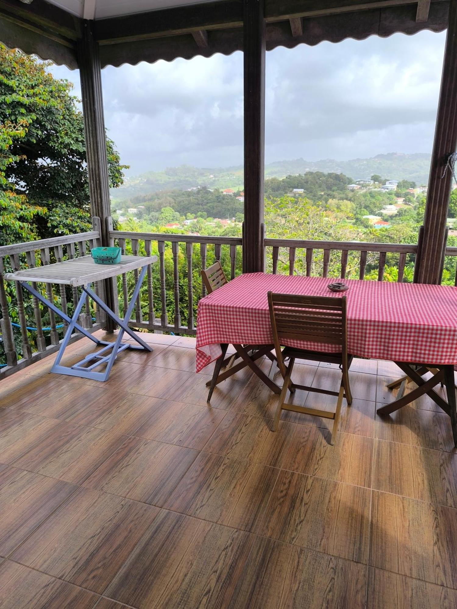 Studio Brazilia Bois Et Nature, Terrasse Avec Vue Sur Les Pitons Le Robert Eksteriør bilde